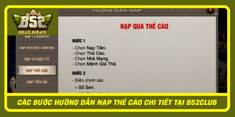 Cac Buoc Huong Dan Nap The Cao Chi Tiet Tai B52Club