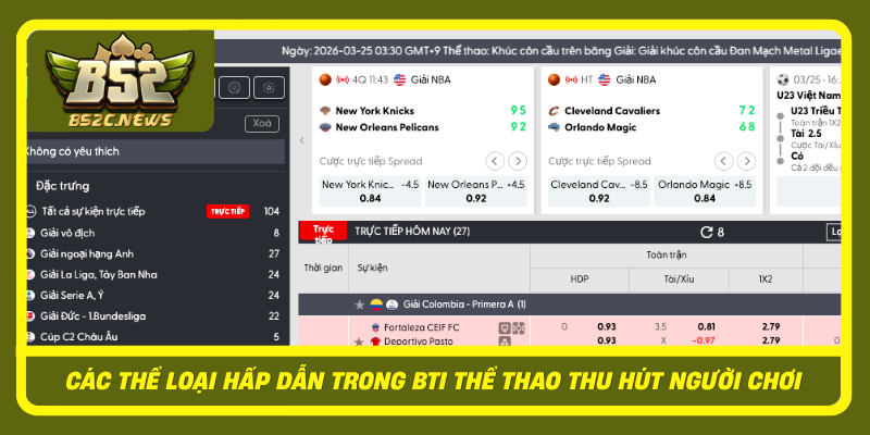 Cac The Loai Hap Dan Trong Bti The Thao Thu Hut Nguoi Choi