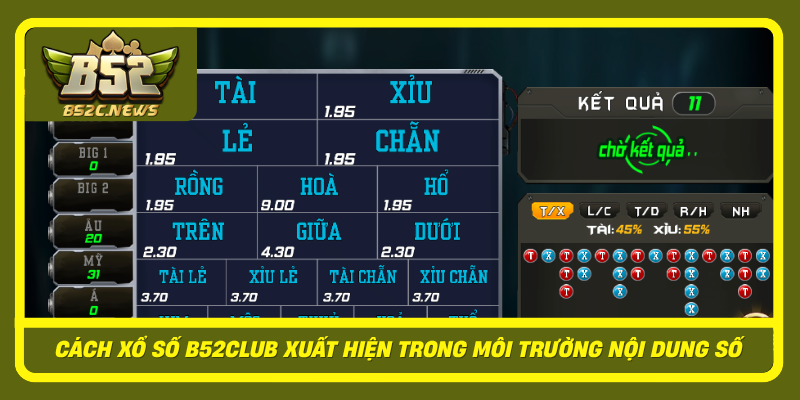 Cach Xo So B52Club Xuat Hien Trong Moi Truong Noi Dung So