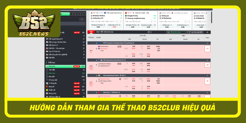 Huong Dan Tham Gia The Thao B52Club Hieu Qua